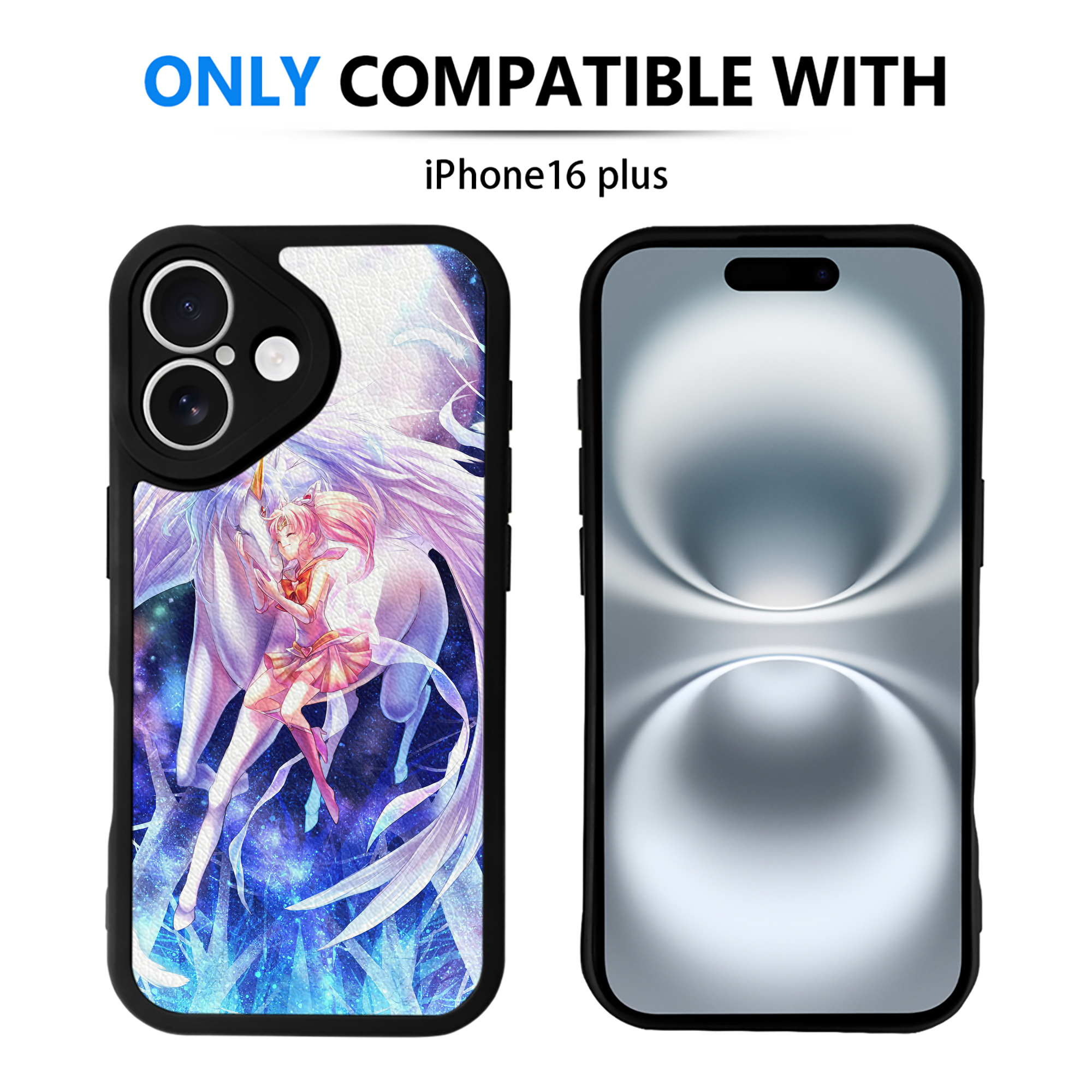 （画像用） 美少女戦士セーラームーン Sailor Moon 【iPhone 16シリーズ対応】シリコンスマホケース（レザー調） 材質：シリコン